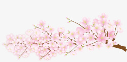 春暖花开桃花朵朵开素材