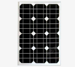 一块黑色光伏板太阳能光伏板高清图片