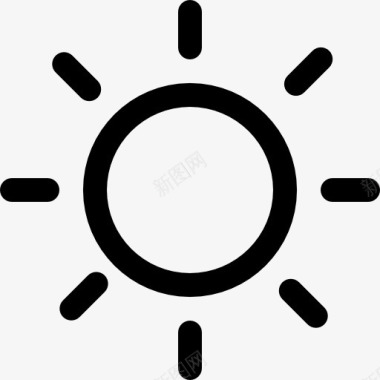 太阳天天气符号图标图标