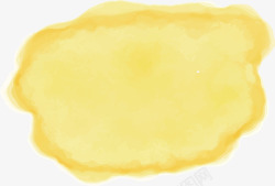 淡黄色水彩素材