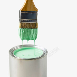 绿色油漆油漆桶素材