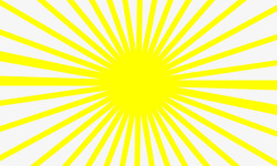 放射性黄色太阳效果素材