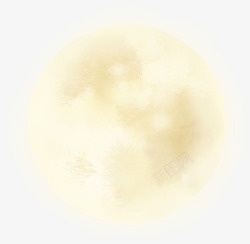 质感创意合成黄色的月亮素材