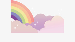 折纸彩虹精美折纸美丽彩虹矢量图高清图片