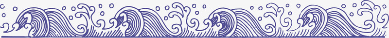 古典波浪标识图标图标