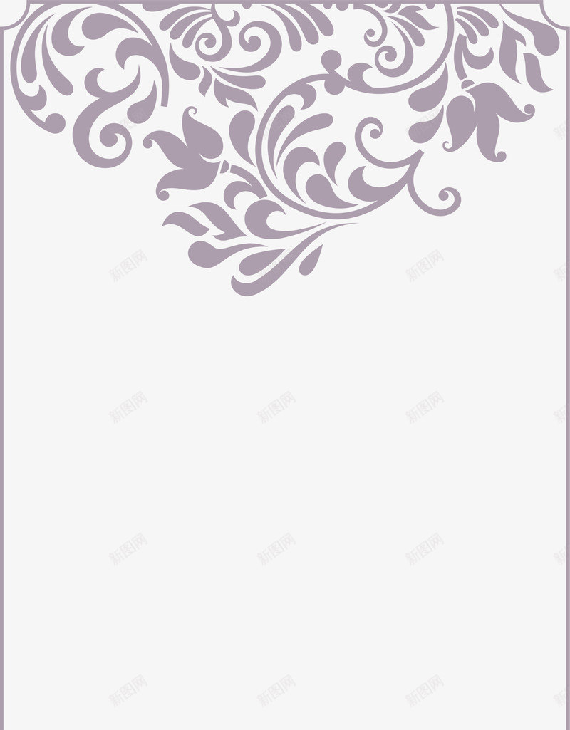 紫色花藤框架png免抠素材_88icon https://88icon.com 枝条 清新植物 简约框架 紫色花藤 花藤 藤蔓 边框纹理