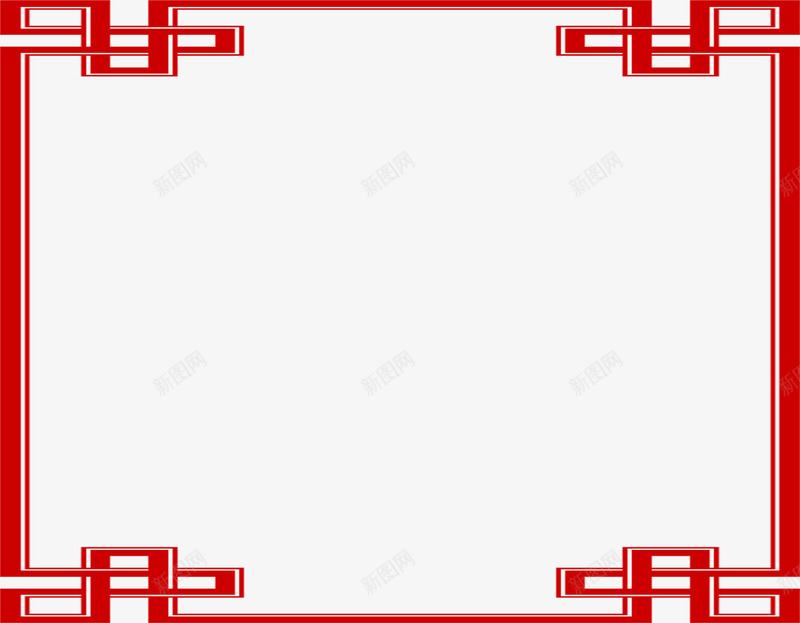 红色复古中国风边框中秋png免抠素材_88icon https://88icon.com 中秋 国风 复古 红色 边框