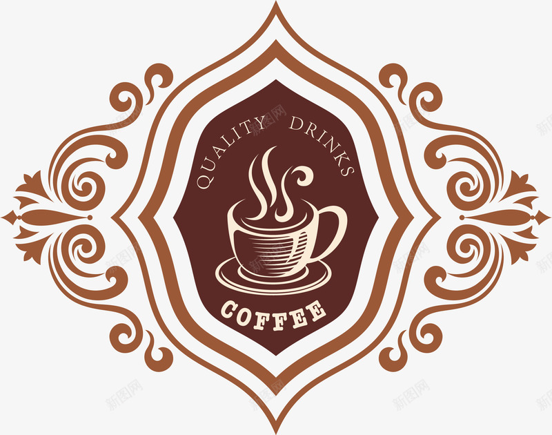 手绘红色卡片png免抠素材_88icon https://88icon.com coffee 卡片 咖啡 小清新 手绘 杯子 红色 藤蔓