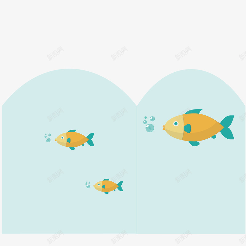 好多鱼在游动的扁平化海洋png免抠素材_88icon https://88icon.com 卡通 好多鱼 扁平化海洋 手绘 游动 蓝色海洋