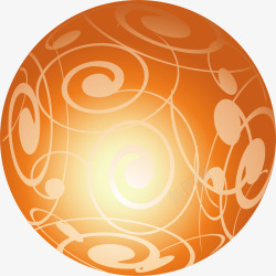 印花小球橙色印花小球高清图片