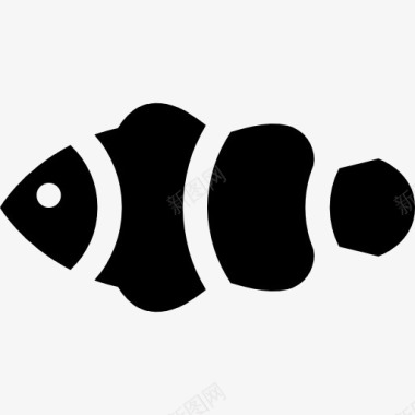 Q版眼睛小丑鱼图标图标
