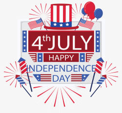 美国独立日庆祝节日矢量图素材