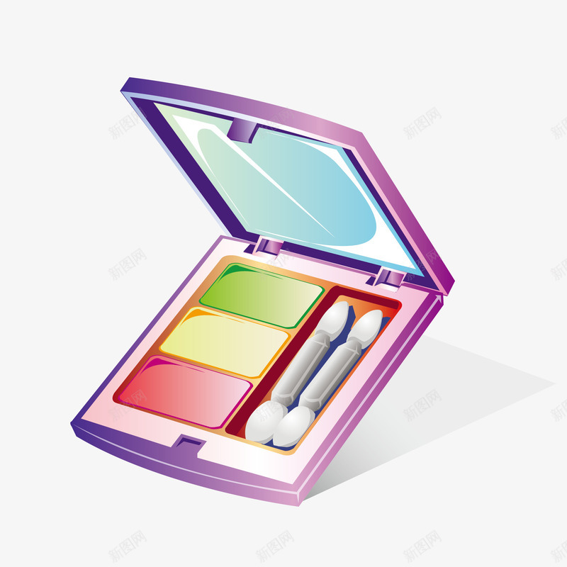 彩色眼影盘绘画矢量图ai免抠素材_88icon https://88icon.com 彩色 眼影盘 素材 绘画 矢量图