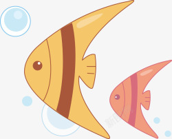 生物鱼儿三角形小鱼矢量图高清图片