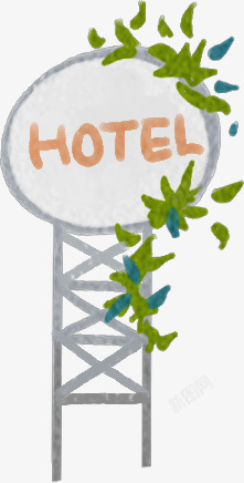 精美植物花藤宾馆创意标志素材