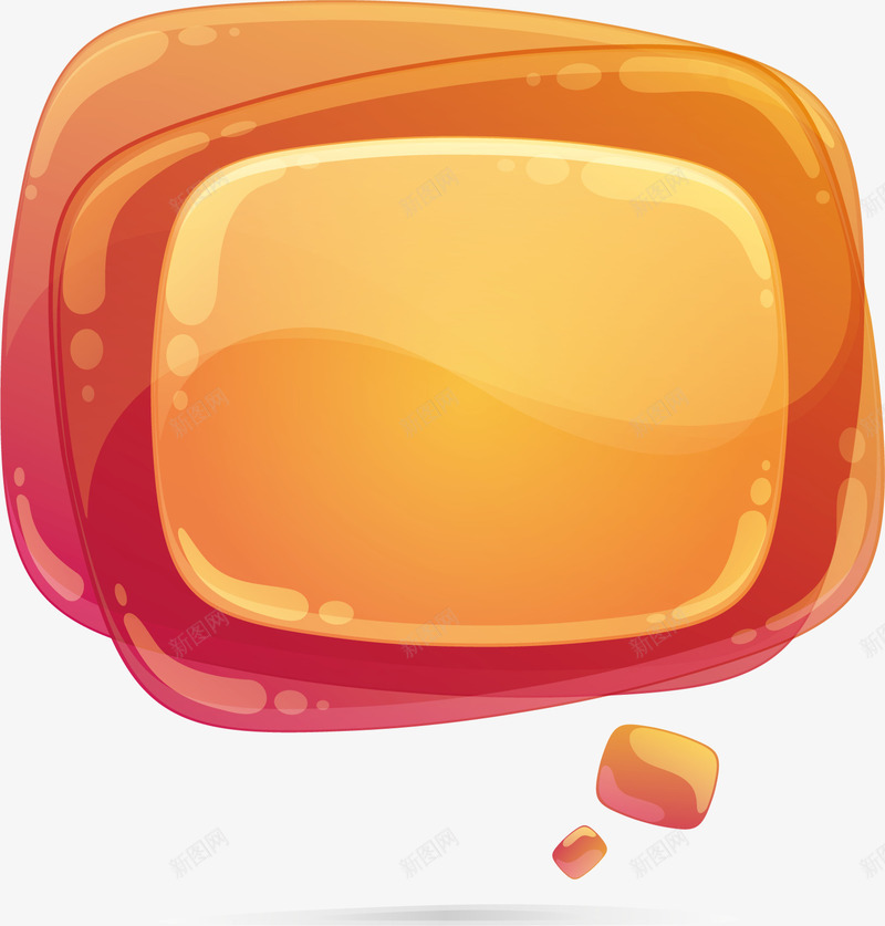 水晶泡泡图形矢量图ai免抠素材_88icon https://88icon.com 对话框 对话泡泡 时尚色彩 水晶风格 矢量图