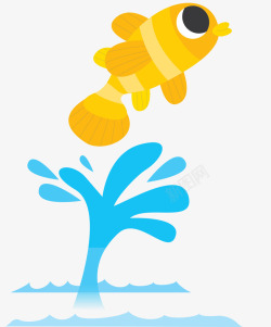 小鱼跳跃溅起世界海洋日跳起来的小鱼高清图片