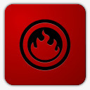 火焰图标圆角图标火焰图标