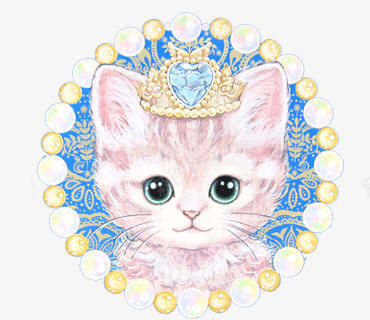 皇冠猫咪png免抠素材_88icon https://88icon.com 动物 可爱 猫咪 皇冠