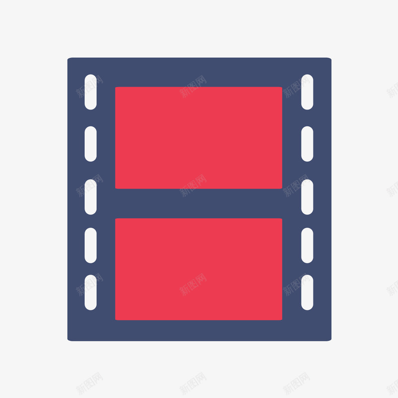 红色方形电影胶片元素矢量图ai免抠素材_88icon https://88icon.com 创意 放映 方块 方形 电影 科技 红色 胶片 矢量图