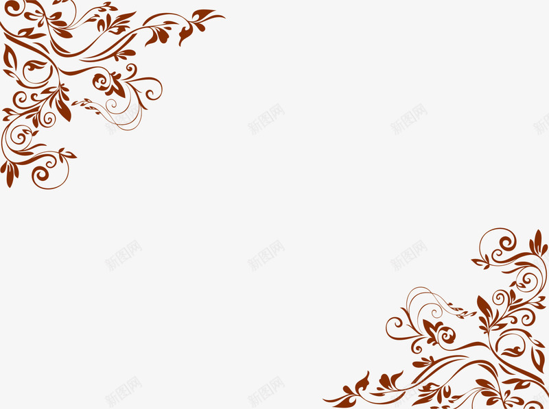 褐色树藤框架png免抠素材_88icon https://88icon.com 枝条 树藤 植物 藤蔓 褐色框架 边框纹理