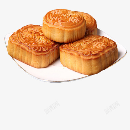 装盘的月饼元素png免抠素材_88icon https://88icon.com 中秋 月饼 盘子 食物