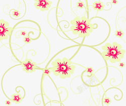 浅绿色花朵花纹底纹高清图片