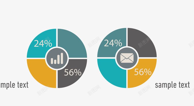 圆饼色彩数据矢量图eps免抠素材_88icon https://88icon.com 图片 图表 圆饼 数据 色彩 矢量图