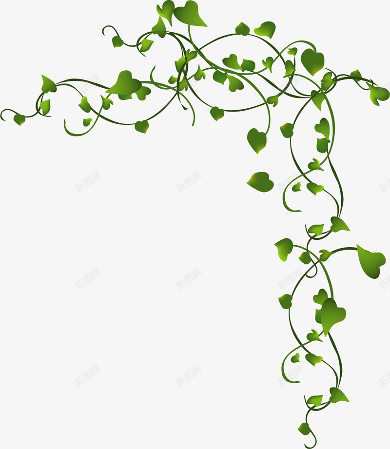 绿色藤蔓png免抠素材_88icon https://88icon.com 平面装饰 手绘 手绘藤蔓 淡雅 绿色 藤蔓 装饰