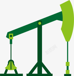 油田石油开采油田井架钻井平台矢量图图标高清图片