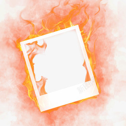 红色火焰燃烧照片素材