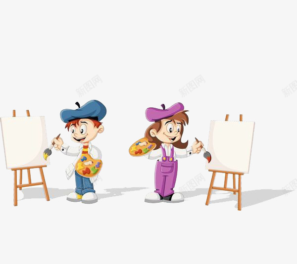 准备画画的2个小孩png免抠素材_88icon https://88icon.com 书画比赛 作画 创意 勾勒 手绘 描绘 涂抹 画图 画画 素描 纸笔 绘出 绘图 绘画 色彩应用