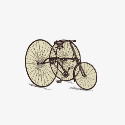 旧时代单车矢量图素材