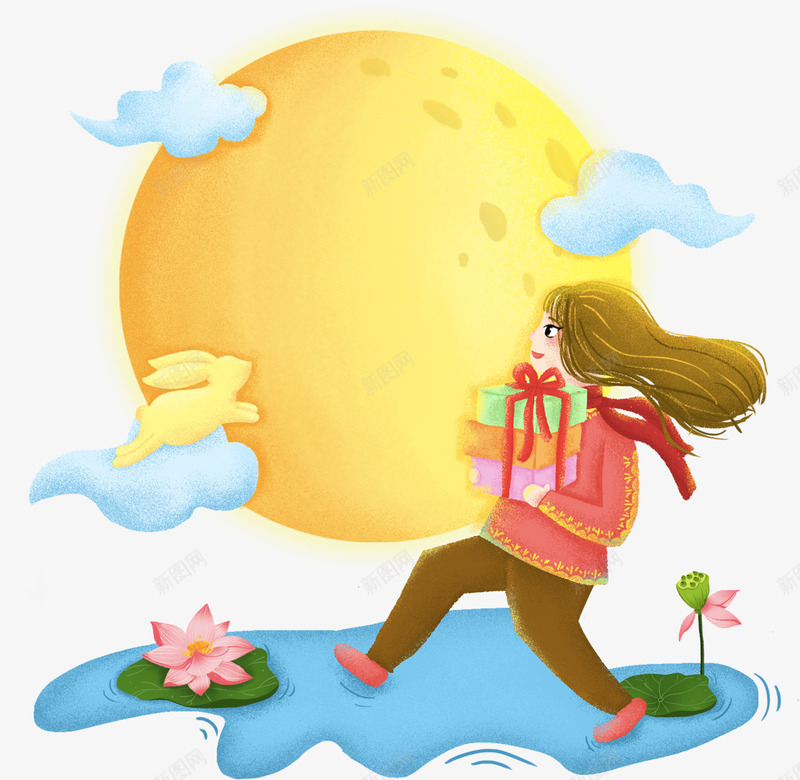 中秋艺术背景元素png免抠素材_88icon https://88icon.com 中秋 元素 唯美 素材 艺术