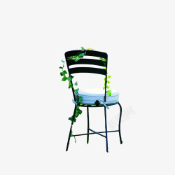 绿色藤蔓缠绕的椅子素材