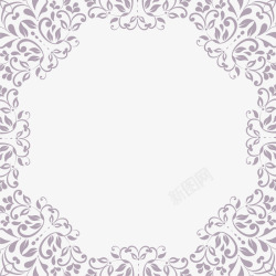 紫色树藤紫色花藤框架高清图片