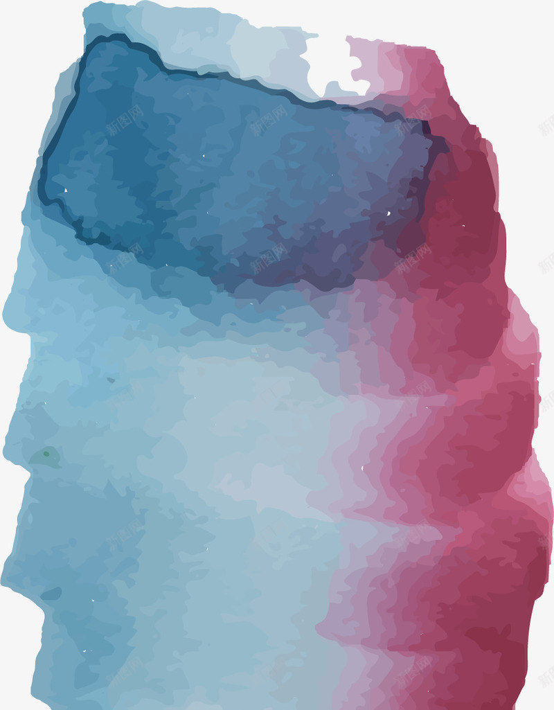 蓝紫色水彩笔刷png免抠素材_88icon https://88icon.com 水彩涂鸦 水彩笔刷 矢量png 笔刷 紫色笔刷 蓝色涂鸦