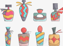 各种形状香水瓶素材
