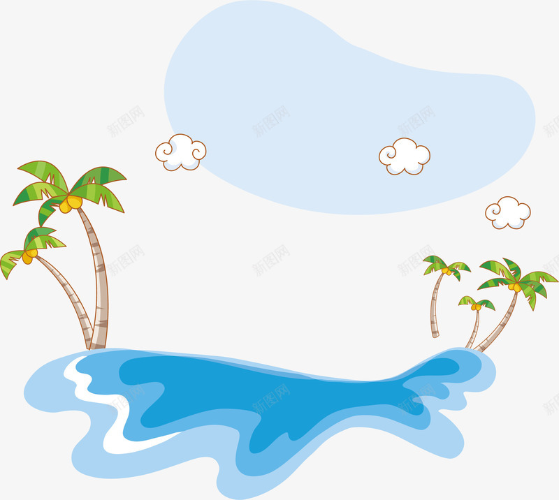 夏日海洋卡通海报促销png免抠素材_88icon https://88icon.com 夏日 夏日促销 海洋 海洋卡通