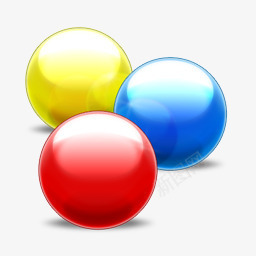 色彩柔和彩色小球图标图标