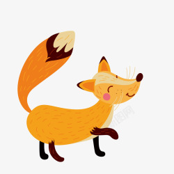 动物手机壳手绘卡通可爱小狐狸高清图片