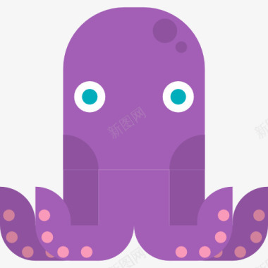 动物章鱼图标图标