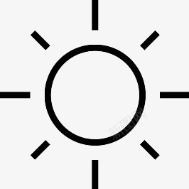Sun天气太阳Lineaoutlineicons图标图标