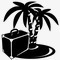 行李椰子假日岛群岛海洋棕榈放松素材