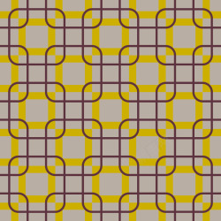 黄色圆角矩形印花素材