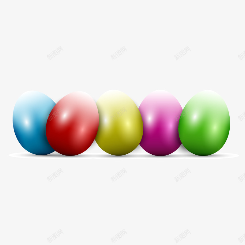 彩色的蛋png免抠素材_88icon https://88icon.com 多色彩蛋 彩蛋 砸彩蛋 立体