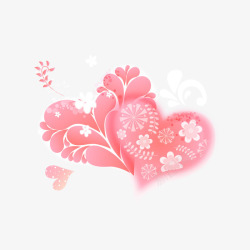 粉色现代海报装饰素材