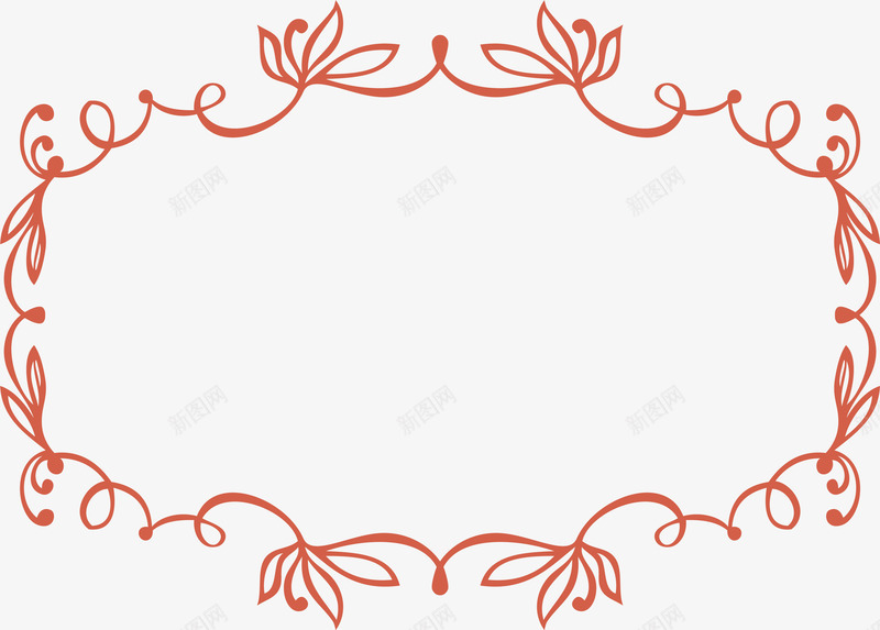 红色花藤边框png免抠素材_88icon https://88icon.com 浪漫花藤 矢量png 红色花藤 花藤 花藤标题框 花藤边框
