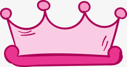卡通皇冠粉色图素材