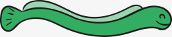 弯曲鳗鱼世界海洋日绿色鳗鱼高清图片